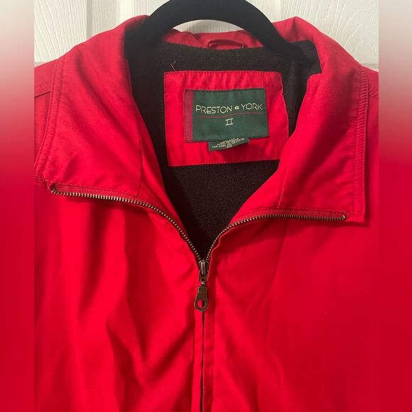 Preston & York II Women’s Red Zippered Jacket Coat Plus Size 2X EUC - Picture 3 of 7
